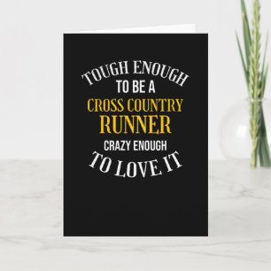 Cross Country Running Gift XC Cross Country Runner Card