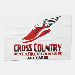 Cross Country Running Kitchen Towel
