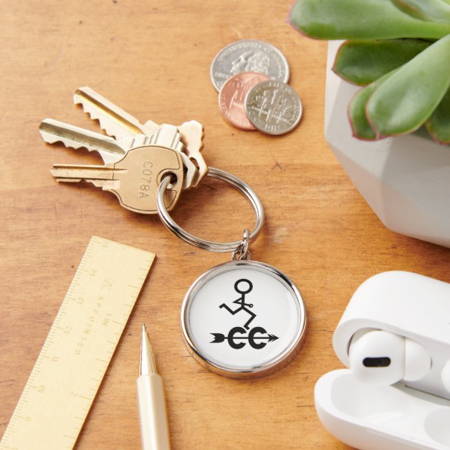 Cross Country Running Logo © Keychain (Desk)