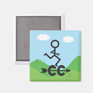 Cross Country Running Magnet