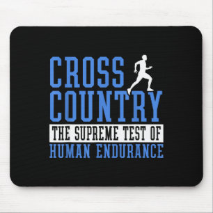 Cross Country Running Motivation Mouse Pad