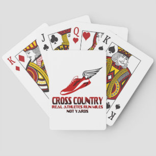 Cross Country Running Playing Cards