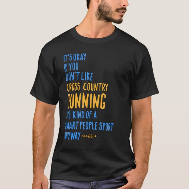 Cross Country Running Runner CC XC Gift Idea T-Shirt (Front)