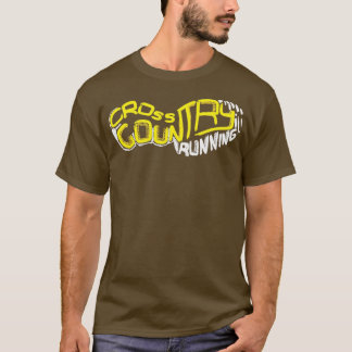 Cross Country Running Runner CC XC Shoe Imprint T-Shirt