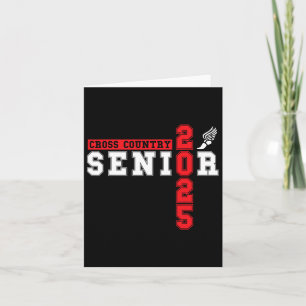 Cross Country Senior Night Senior 2025 Graduation  Card