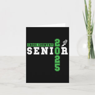 Cross Country Senior Night Senior 2025 Graduation Card