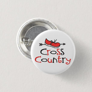Cross Country Shoe © Runner 1 Inch Round Button