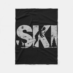 Cross Country Ski Cool Skiing Nordic Skier Gift Wo Fleece Blanket