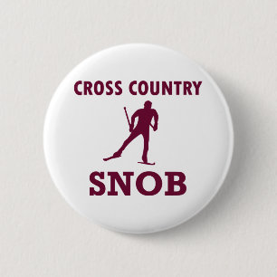 Cross Country Ski Snob 2 Inch Round Button