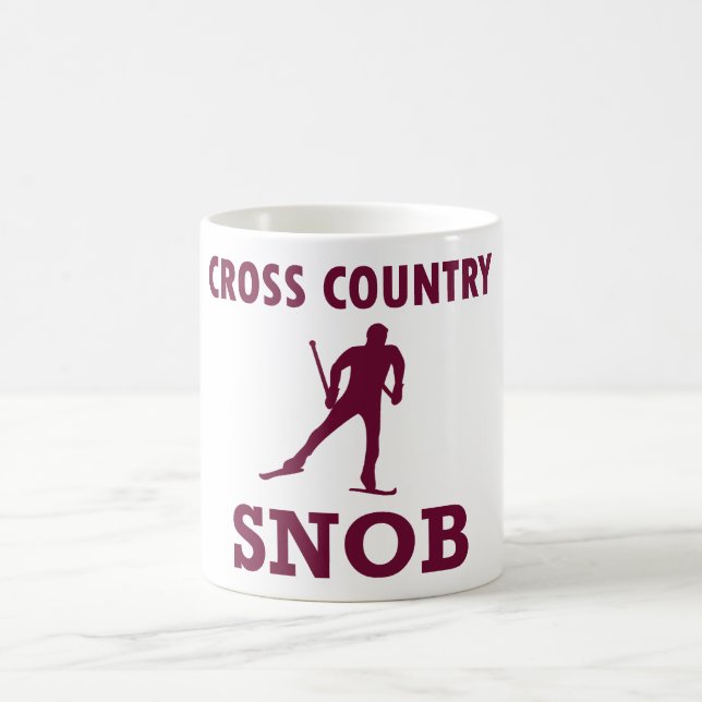 Cross Country Ski Snob Coffee Mug (Center)