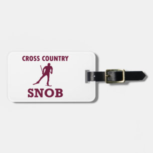 Cross Country Ski Snob Luggage Tag