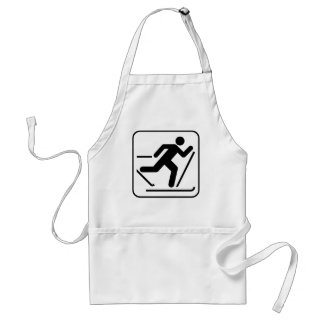Cross Country Ski Symbol Apron