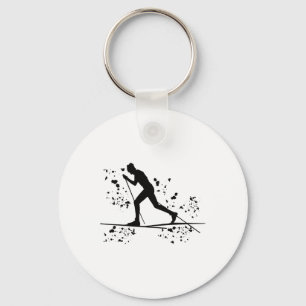 Cross Country Skier Nordic Xc Skiing _11 Keychain