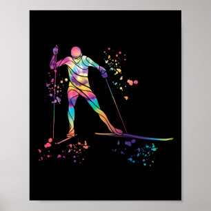 Cross Country Skier Nordic Xc Skiing _13 Poster