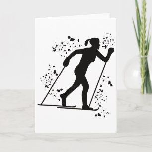 Cross Country Skier Nordic Xc Skiing _2 Card