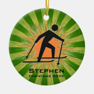 Cross-Country Skier Ornament