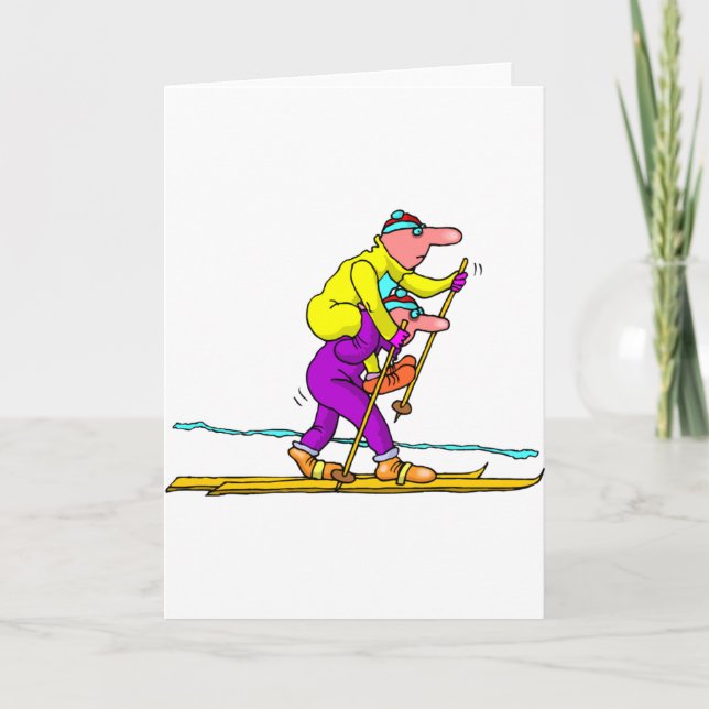 Cross country skiing card (Front)