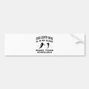 Cross Country Skiing designs Bumper Sticker