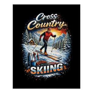 Cross Country Skiing Poster