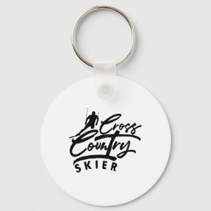 Cross Country Skiing Skier Xc Ski Winter Sports Sn Keychain