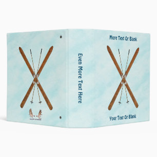 Cross-Country Skis And Poles Binder