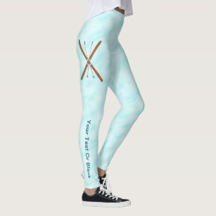 Cross-Country Skis And Poles Leggings