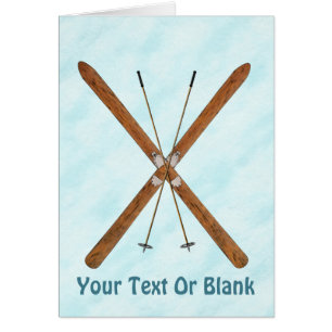 Cross-Country Skis On Snow