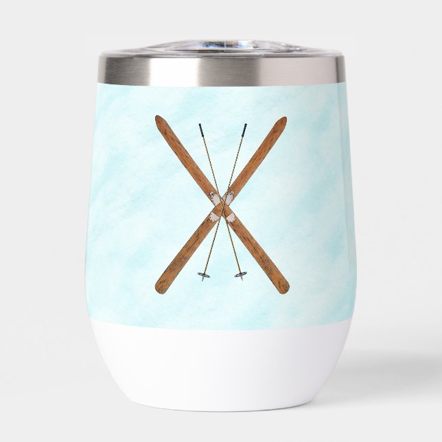 Cross-Country Skis On Snow (Front)