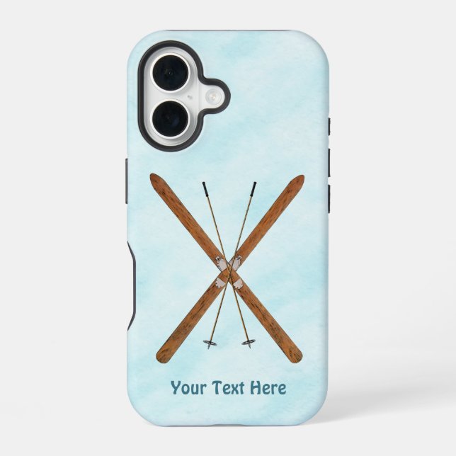 Cross-Country Skis On Snow OtterBox iPhone Case (Back)