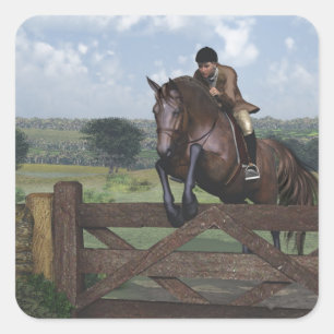Cross Country - Sticker Cheval de saut