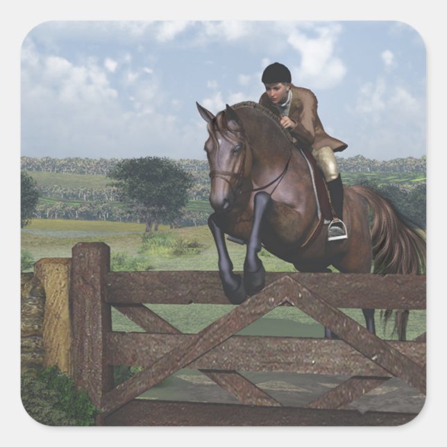 Cross Country - Sticker Cheval de saut (Devant)