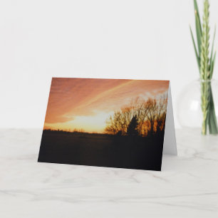 “Cross Country Sunset” Sympathy Card
