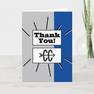 Cross Country Thank You - Running Blue Grey