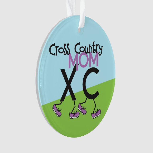 Cross Country XC Mom Ornament (Front)