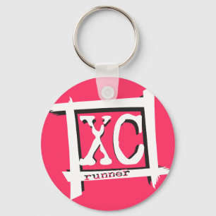 Cross Country XC Runner Keychain