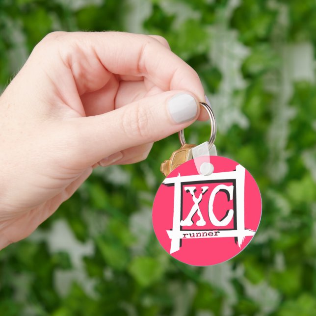 Cross Country XC Runner Keychain (Hand)