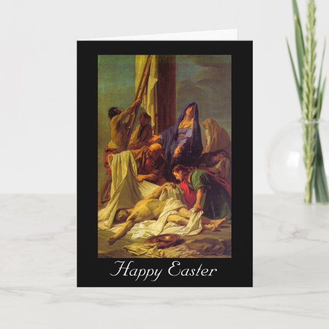 cross descent easter holiday card (Front)