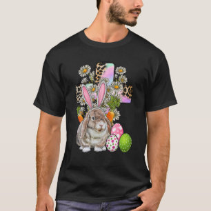 Cross Easter Day, Cute Bunnies, Rabbit, Easter Day T-Shirt