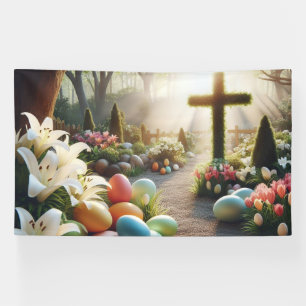 Cross/Easter egg/Lilly  Banner