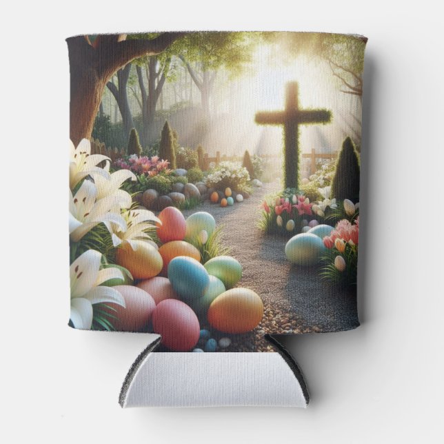 Cross/Easter egg/Lilly  Can Cooler (Front)