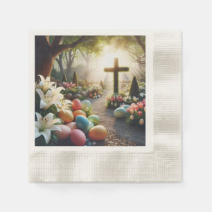 Cross/Easter egg/Lilly Napkin