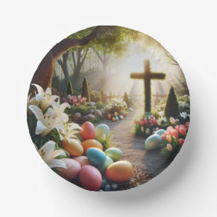 Cross/Easter egg/Lilly  Paper Plate
