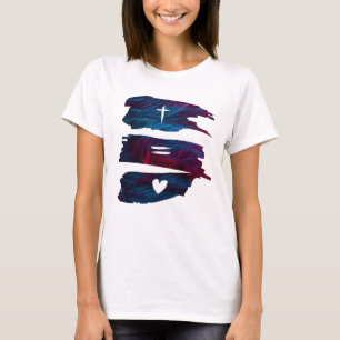 Cross Equals Love – Christian Women’s T-Shirt