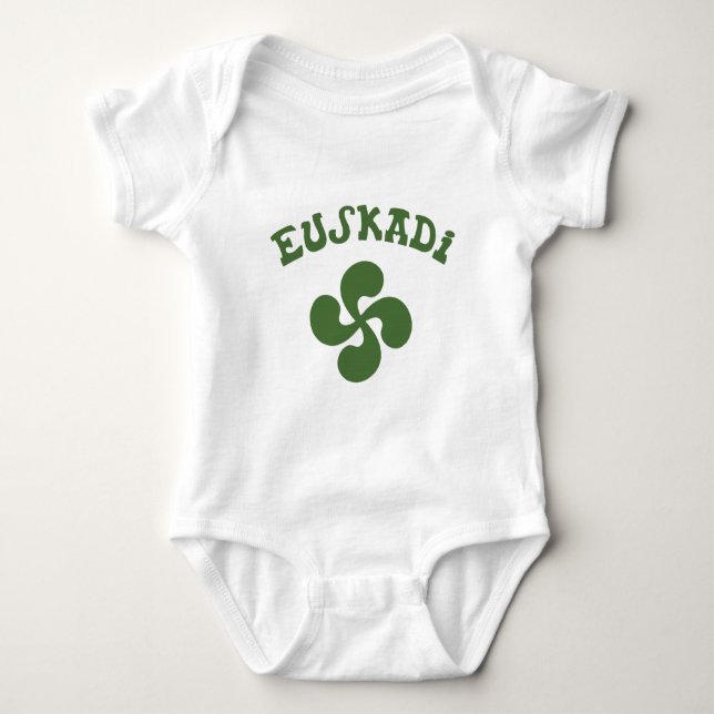 Cross Euskadi Basque Baby Bodysuit (Front)