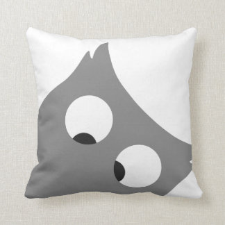Cross Eyed OWL Throw Pillow