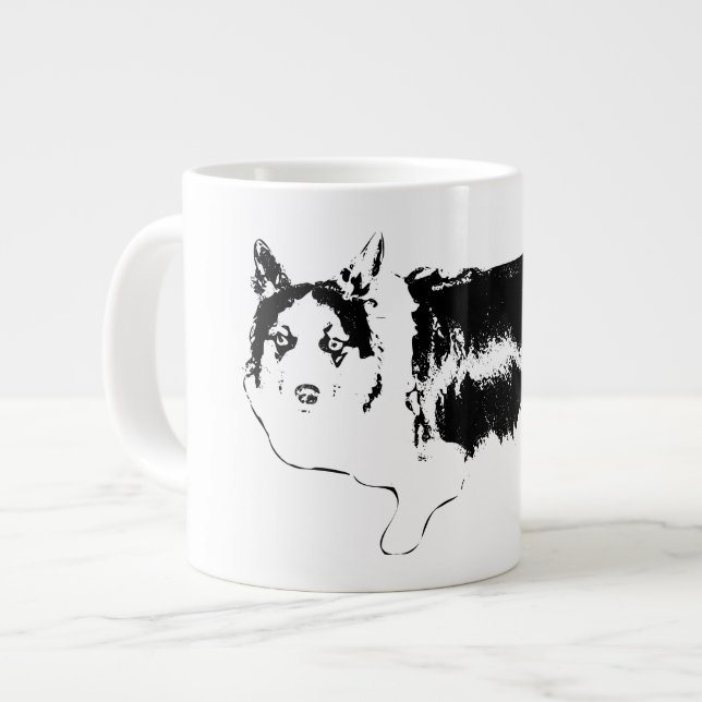Cross-Eyed Snack Patrol Large Coffee Mug (Front Left)