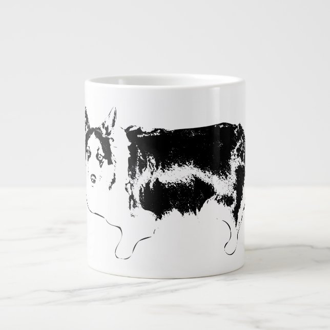 Cross-Eyed Snack Patrol Large Coffee Mug (Front)
