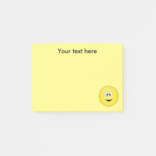 Cross Eyed  Yellow Face Personalized Post-it Notes