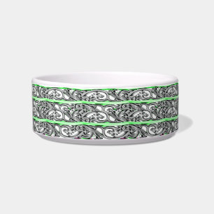 Cross Filigree Design Green Pattern Bowl