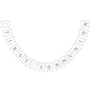 Cross First Communion Banner